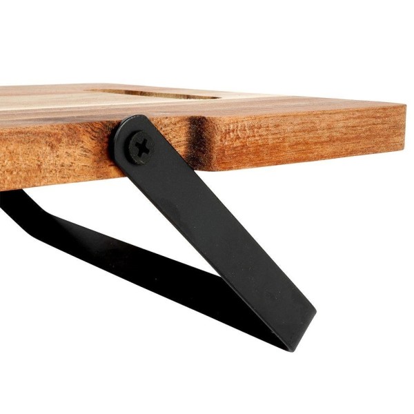 Сервірувальна дошка, Excellent Houseware, дерев'яна на ніжках 67,5×19,5×7,5 см — для подачі закусок