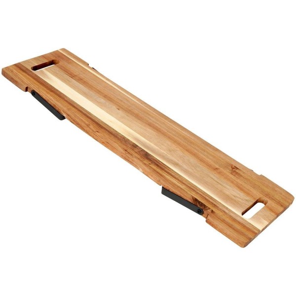 Сервірувальна дошка, Excellent Houseware, дерев'яна на ніжках 67,5×19,5×7,5 см — для подачі закусок