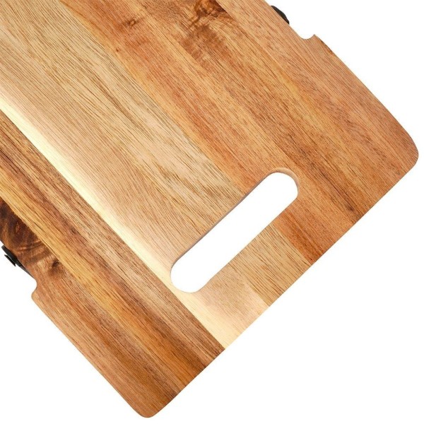 Сервірувальна дошка, Excellent Houseware, дерев'яна на ніжках 67,5×19,5×7,5 см — для подачі закусок