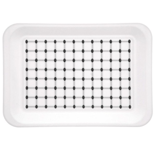 Тарілка для подачі, ORION 153830, біла пластикова 33×23 см — для сервірування та подачі закусок