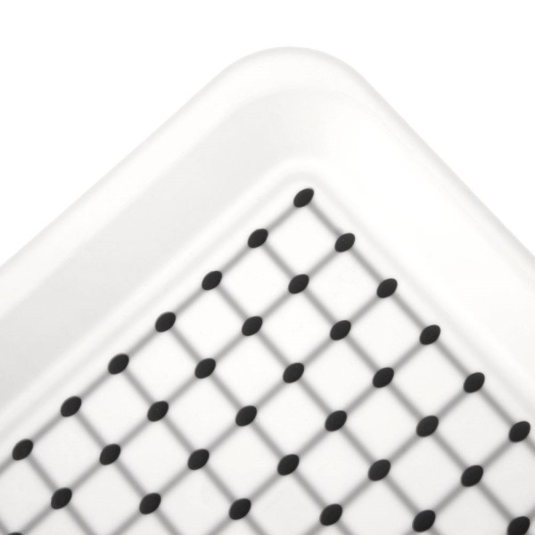 Тарілка для подачі, ORION 153830, біла пластикова 33×23 см — для сервірування та подачі закусок