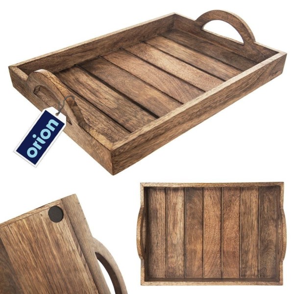 Сервірувальна підноска, Orion, MANGO 153862, дерев'яна 35.5×25.5 см для закусок