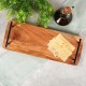 Дошка для сервірування, VILDE 139742, дерев'яна з ручками 40×15.5 см — подача закусок