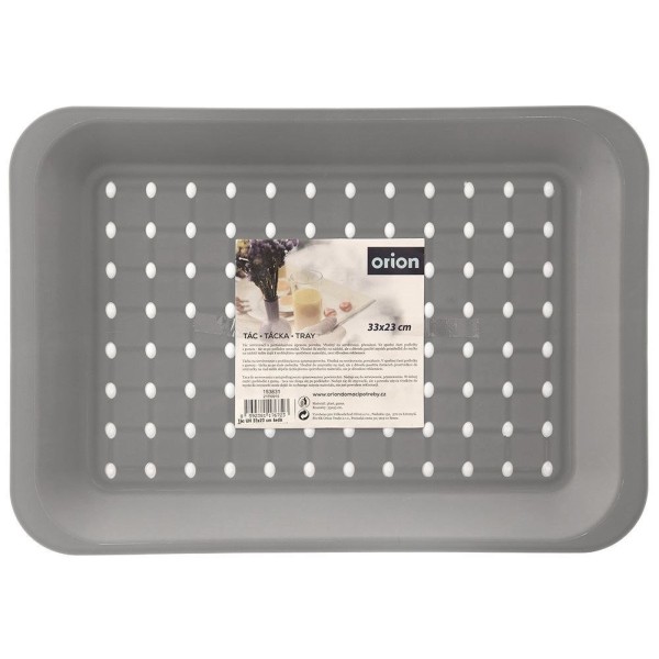 Tарілка-сервірувальна ORION 153831, Taca szara 33×23 см — для подачі страв і закусок