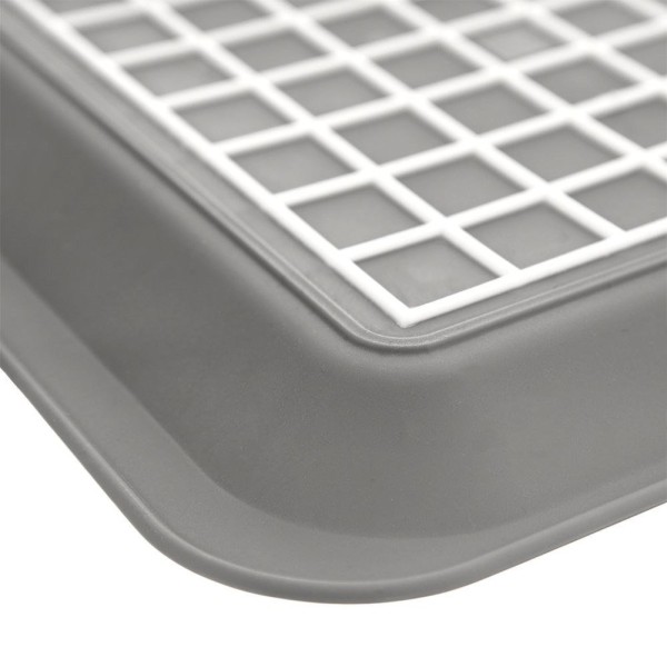 Tарілка-сервірувальна ORION 153831, Taca szara 33×23 см — для подачі страв і закусок