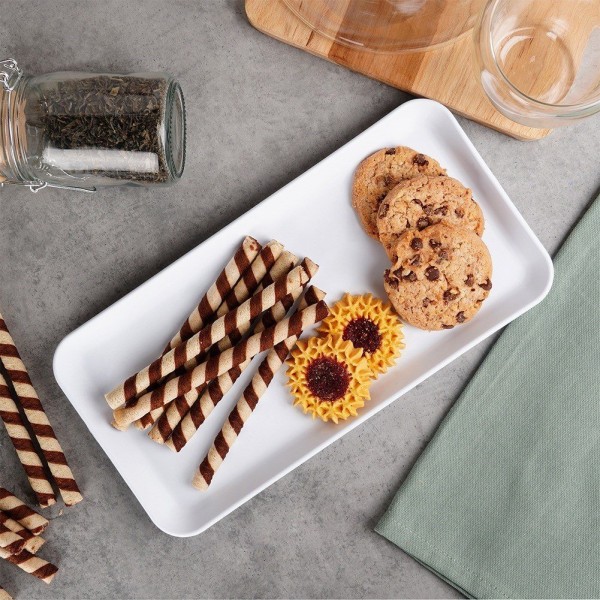 Тарілка сервувальна, ORION, 153810 біла прямокутна 29.5×15 см для подачі страв