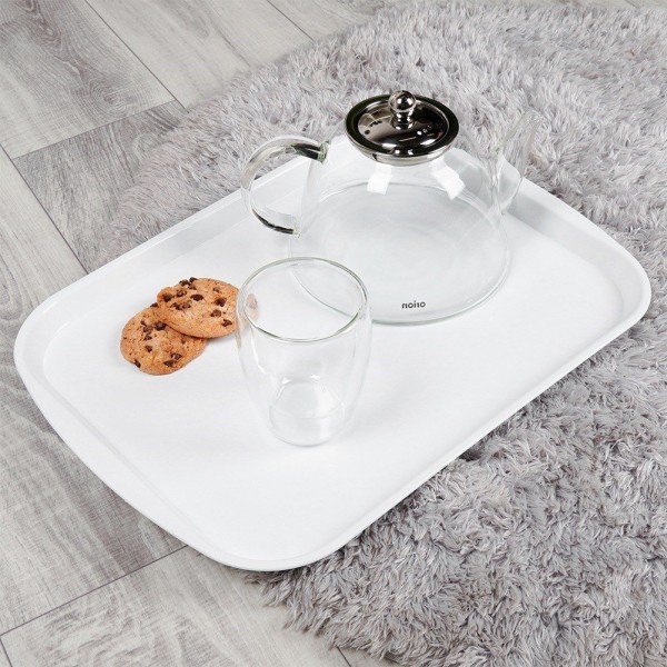 Тарілка сервірувальна ORION 153814, пластикова біла 43.5×31.5 см — для закусок та подачі на стіл