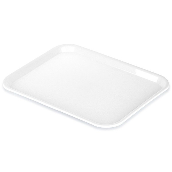 Тарілка-сервіровочна, ORION 153816, пластикова біла 45.5×35.5 см — для подачі закусок та страв