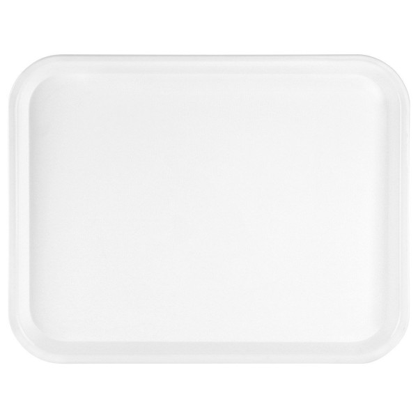 Тарілка-сервіровочна, ORION 153816, пластикова біла 45.5×35.5 см — для подачі закусок та страв