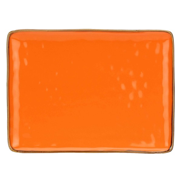 Taca prostokątna Rose&Tulipani Concerto Arancione 36 x 26,5 cm do serwowania i prezentacji potraw