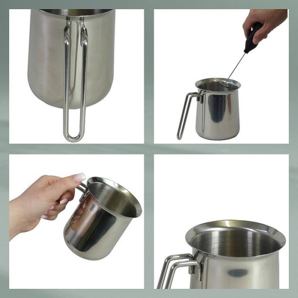 Молочник, KELA Herta, для підігріву молока та приготування соусів, 0,35 л, сталь