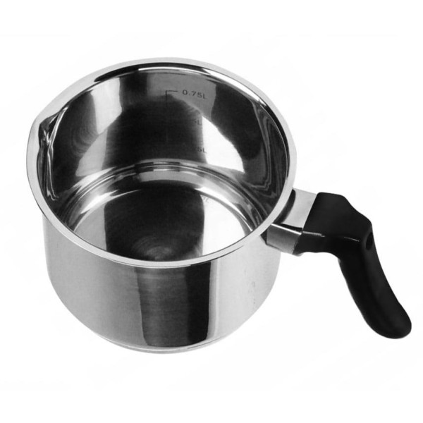 Garnek do mleka BrunBeste BB-2197 stalowy 1.0L do podgrzewania i gotowania mleka