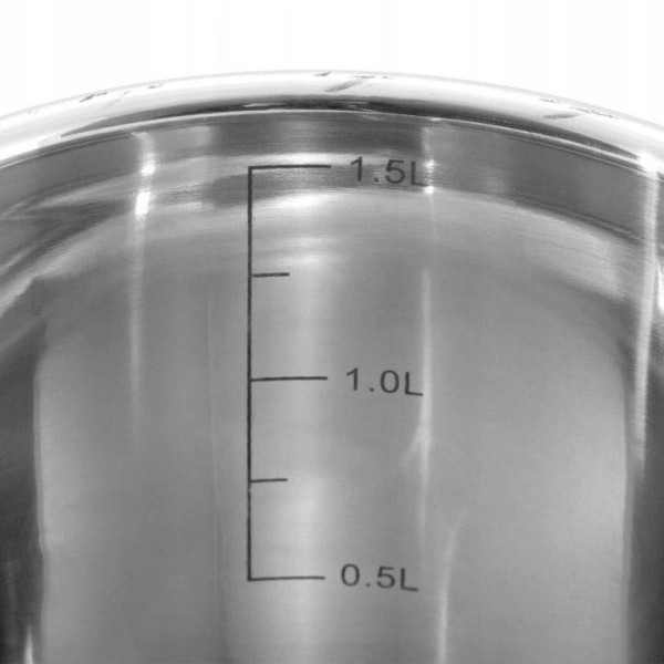 Garnek do mleka BrunBeste BB-2197 stalowy 1.0L do podgrzewania i gotowania mleka