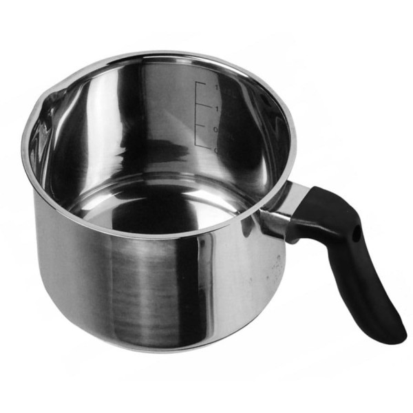 Garnek do mleka Brunbeste BB-2198 stalowy 1,5L idealny do podgrzewania mleka