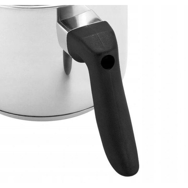 Garnek do mleka Brunbeste BB-2198 stalowy 1,5L idealny do podgrzewania mleka