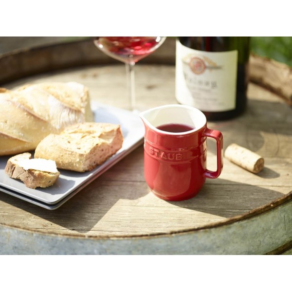 Глечик для молока STAUB SERVING 250 мл, червоний