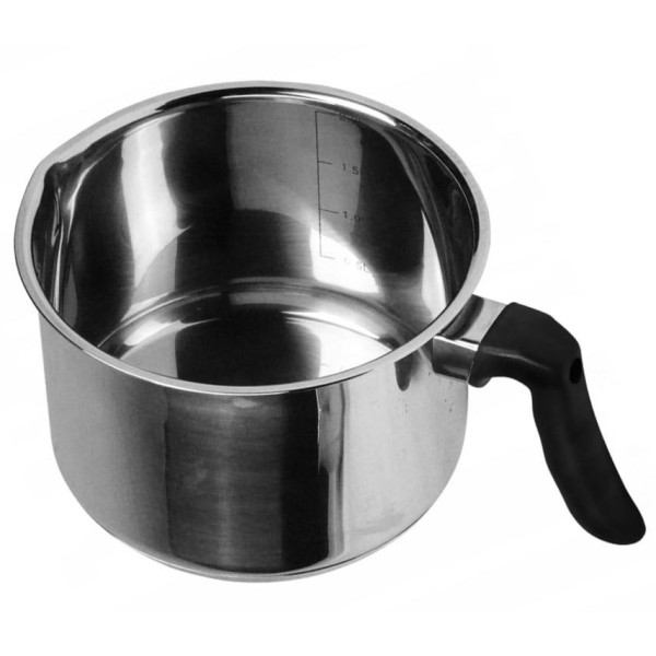 Garnek do mleka Brunbeste BB-2199 stalowy 2.0L idealny do podgrzewania i gotowania mleka