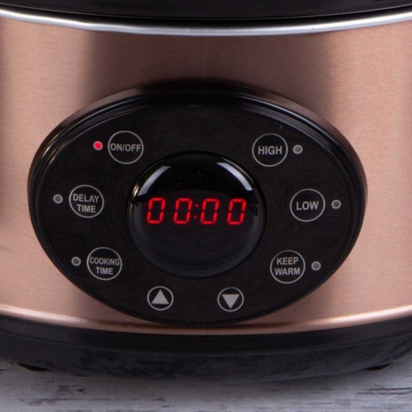Електричний повільновар, Berlinger Haus BH-9383 Rose Gold, 3,5 л — для томління й готування рагу