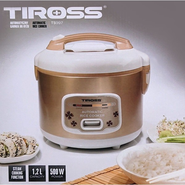 Garnek do gotowania ryżu Tiross TS-997 1.2L 500W – idealny do szybkiego przygotowania ryżu