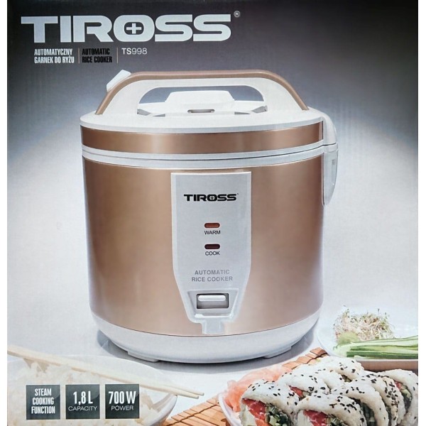 Garnek do gotowania ryżu Tiross TS-998 1.8L 700W do łatwego przygotowania ryżu