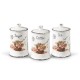 Pojemniki do kawy i herbaty Maestro MR-20050-03CS ceramiczne zestaw 3 sztuk