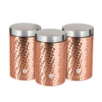 Pojemniki na kawę i herbatę Berlinger Haus Rose Gold zestaw 3 sztuk BH-6727