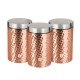 Pojemniki na kawę i herbatę Berlinger Haus Rose Gold zestaw 3 sztuk BH-6727