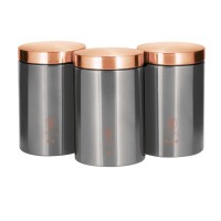 ZESTAW 3 POJEMNIKÓW KUCHENNYCH BERLINGER HAUS MOONLIGHT METALLIC LINE BH-6273