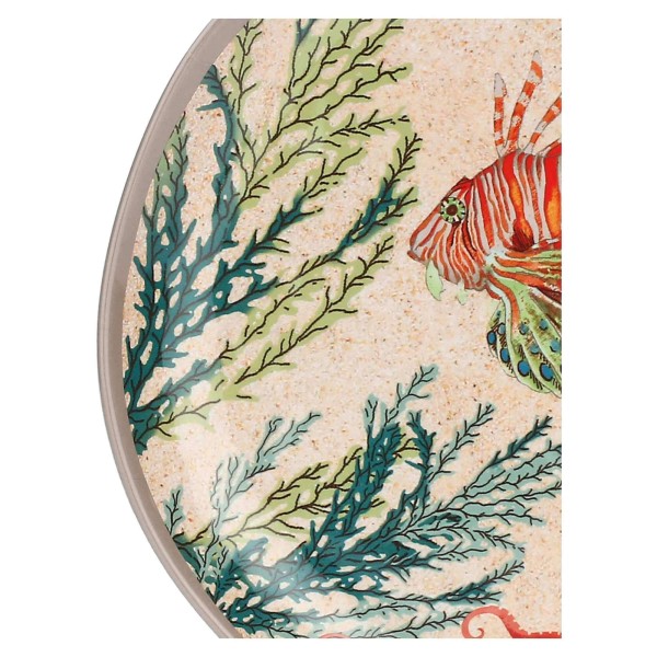 Zestaw talerzy do sałatek ROSE&TULIPANI Sea Life 21 cm melamina 2 sztuki