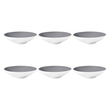 Набір тарілок SELTMANN Life Fashion Elegant Grey для подачі супу 20 см, 6 шт.