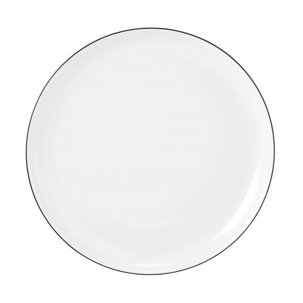 Zestaw talerzy obiadowych Seltmann Lido Black Line 6 sztuk 20 cm do serwowania obiadów