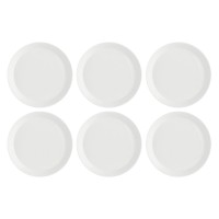 Набір глибоких тарілок La Porcellana Bianca Essenziale Gourmet 6 шт, Ø 21,5 см для подачі страв