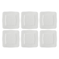 Набір квадратних тарілок La Porcellana Bianca Florentina 6 шт., 20 см для сервірування