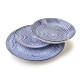 Комплект столового посуду STRIPES BLUE, 18 предметів, тарілки 27/19/20 см, миска 550 мл для сервірування їжі