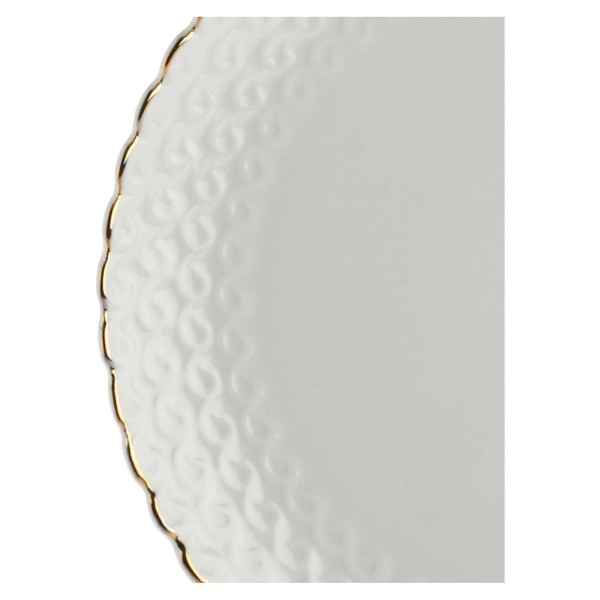 Zestaw talerzyków do ciasta La Porcellana Bianca Momenti Oro 18 cm, idealny na deser