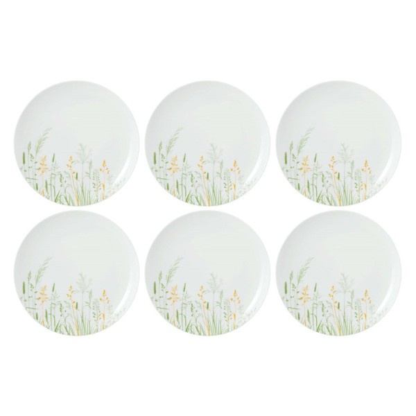Набір тарілок Seltmann Meadow Grasses Green для салатів 22,5 см, 6 шт.