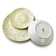 Komplet obiadowy Stripes Beige 18 cz. z miską 550 ml do serwowania eleganckich posiłków
