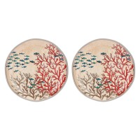 Zestaw 2 talerzy płaskich ROSE&TULIPANI Sea Life 27 cm do serwowania dań