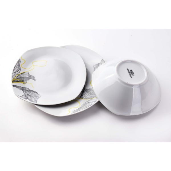 Набір столового посуду Affekdesign LEA BLACK (18 елементів)