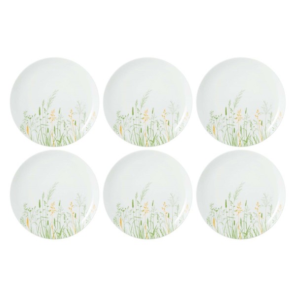 Zestaw talerzy obiadowych SELTMANN Meadow Grasses Green 27,5 cm do serwowania posiłków