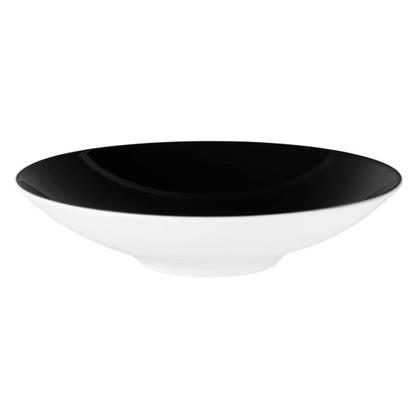 Набір тарілок для супу Seltmann Life Fashion Glamorous Black 6 шт, діаметр 23 см, елегантний посуд для сервірування