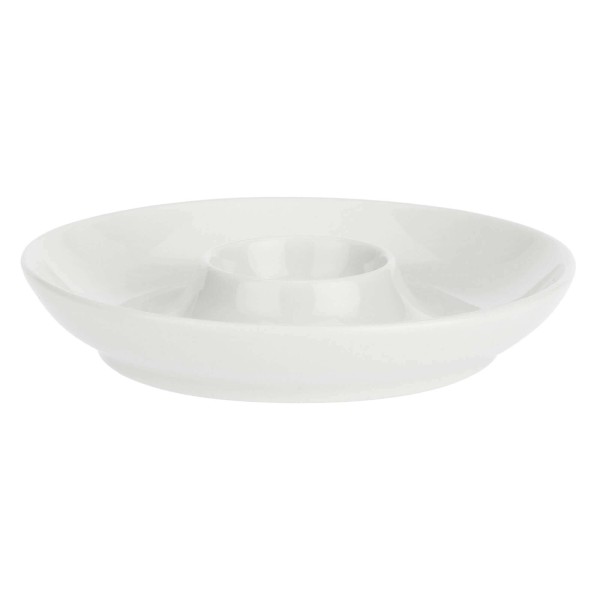 Zestaw talerzyków do jajek La Porcellana Bianca Uova 12 cm, 6 sztuk – idealne na śniadanie