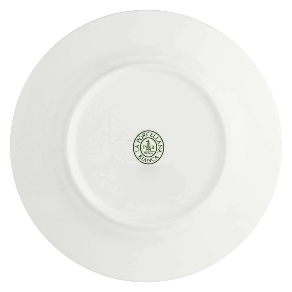 Zestaw talerzy do sałatek La Porcellana Bianca Essenziale 6 sztuk 20 cm z rantem