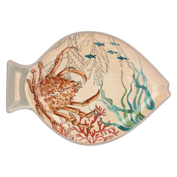 Набір тарілок Rose&Tulipani Sea Life для сервірування, меламін, 2 шт, 33x23 см, рибки