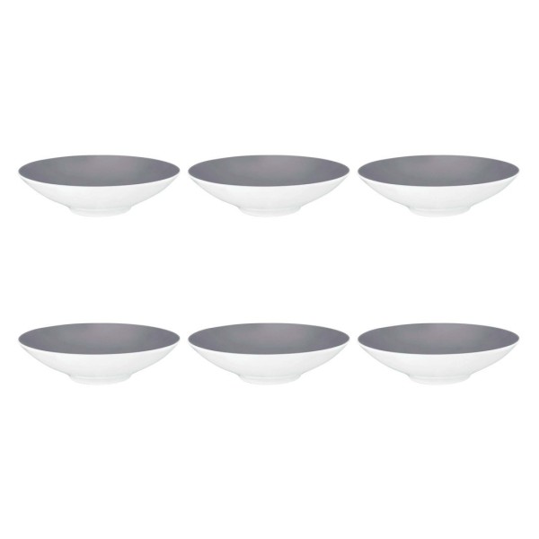 Набір тарілок SELTMANN Life Fashion Elegant Grey для подачі супу 23 см, 6 шт.