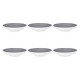 Набір тарілок SELTMANN Life Fashion Elegant Grey для подачі супу 23 см, 6 шт.