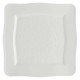 Zestaw 6 talerzy kwadratowych La Porcellana Bianca Florentina 26,5 cm do serwowania potraw
