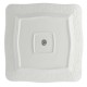 Zestaw 6 talerzy kwadratowych La Porcellana Bianca Florentina 26,5 cm do serwowania potraw