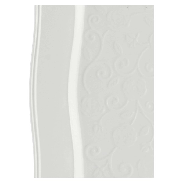 Zestaw 6 talerzy kwadratowych La Porcellana Bianca Florentina 26,5 cm do serwowania potraw
