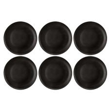 Набір тарілок Seltmann Liberty Velvet Black для подачі салатів 22,5 см, 6 шт.